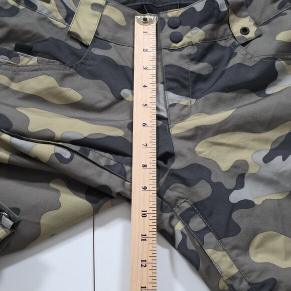 Oakley Snow Ski Pants M Camo Zip Regular Fit Lined Flared Leg Pockets Snowboard - Picture 5 of 16